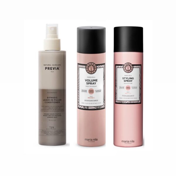 previa filler spray og maria nila volume spray